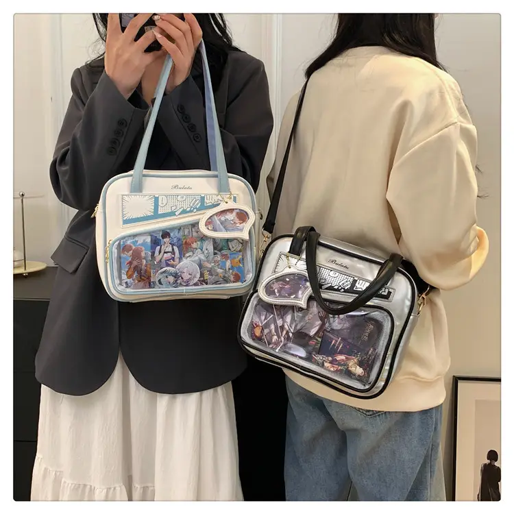 Japanese Painful Bag for Girls Transparent Bar Bag — feature 24