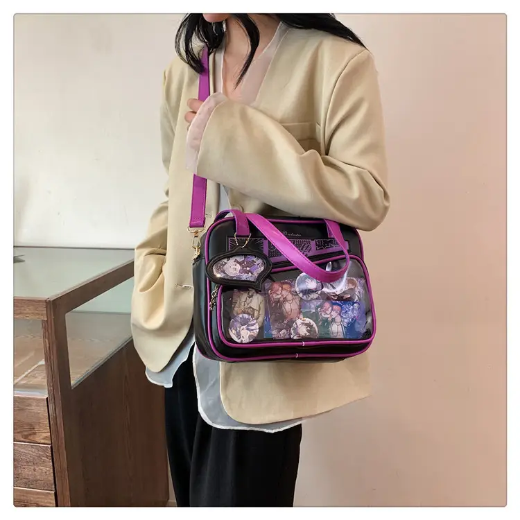 Japanese Painful Bag for Girls Transparent Bar Bag — feature 26