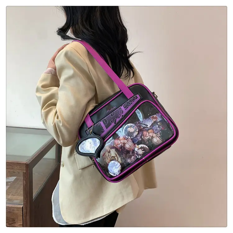 Japanese Painful Bag for Girls Transparent Bar Bag — feature 27