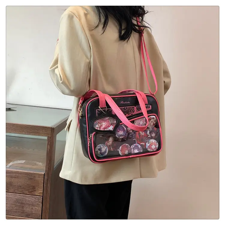 Japanese Painful Bag for Girls Transparent Bar Bag — feature 28