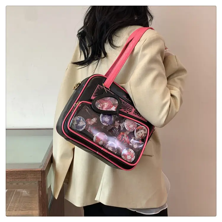 Japanese Painful Bag for Girls Transparent Bar Bag — feature 29