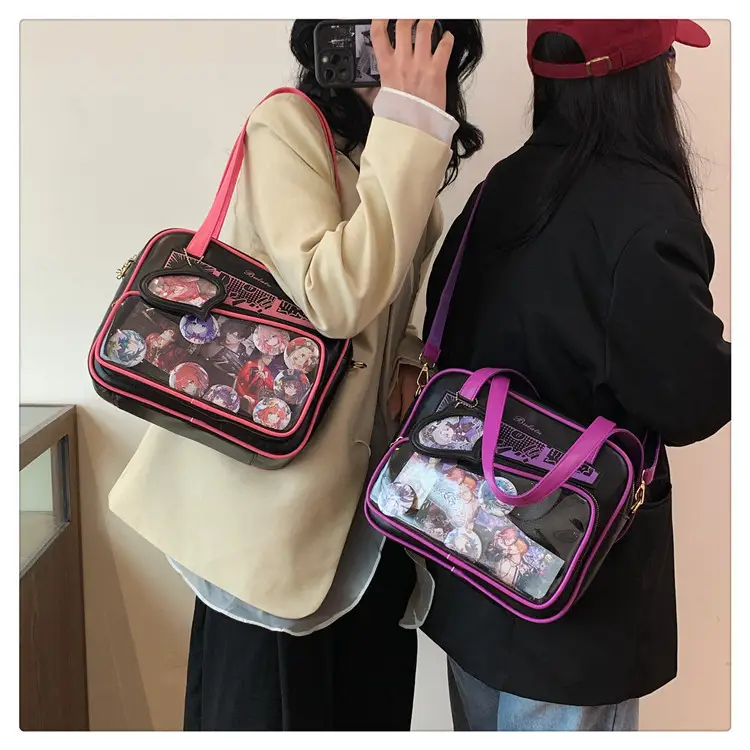 Japanese Painful Bag for Girls Transparent Bar Bag — feature 31