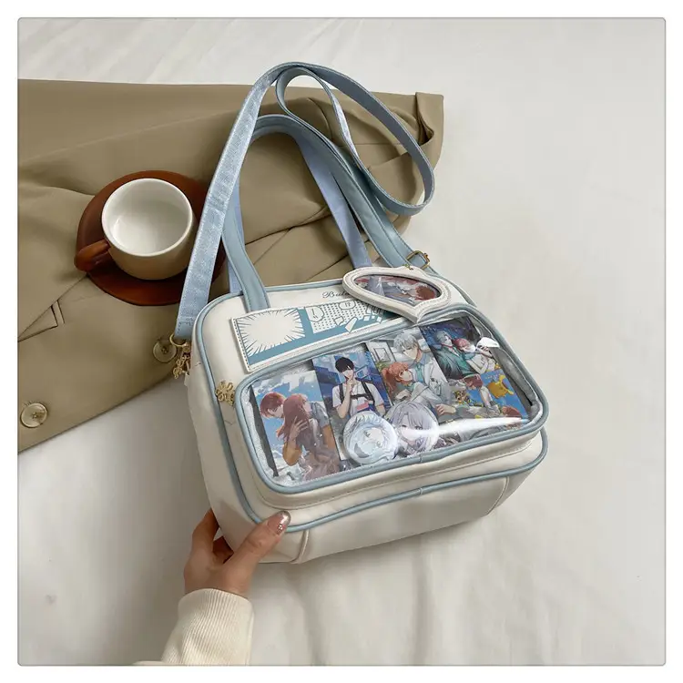 Japanese Painful Bag for Girls Transparent Bar Bag — feature 32