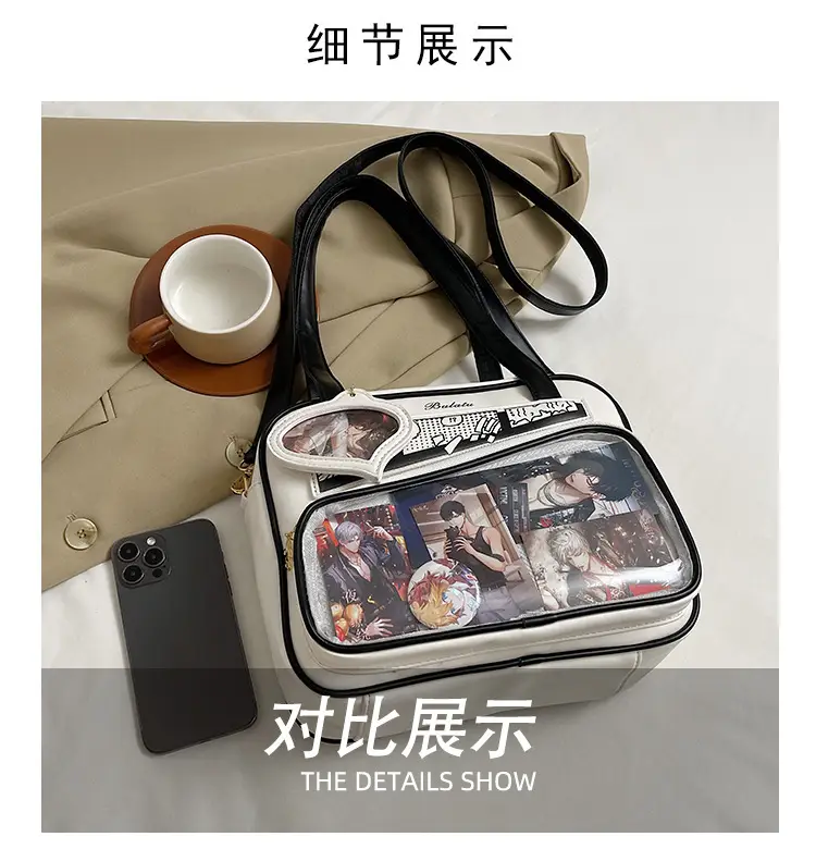 Japanese Painful Bag for Girls Transparent Bar Bag — feature 5