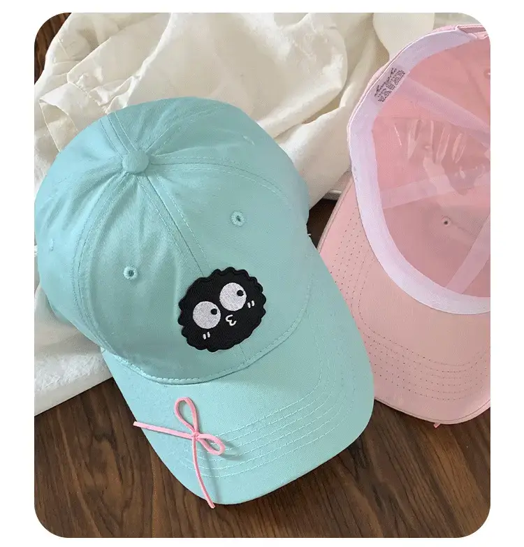 Women's Bow Embroidered Baseball Cap Wide Brim Hat — feature 7