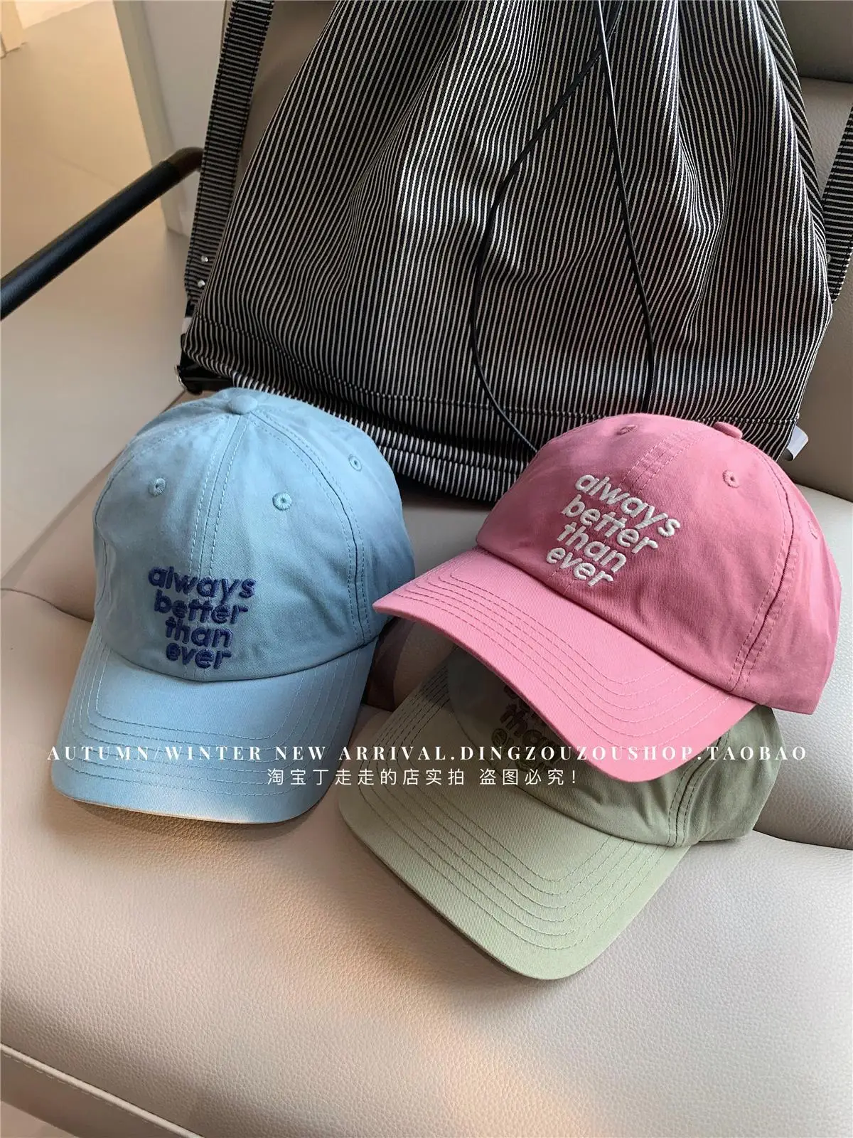 Korean Style Letter Embroidered Baseball Cap for Men Women — feature 26