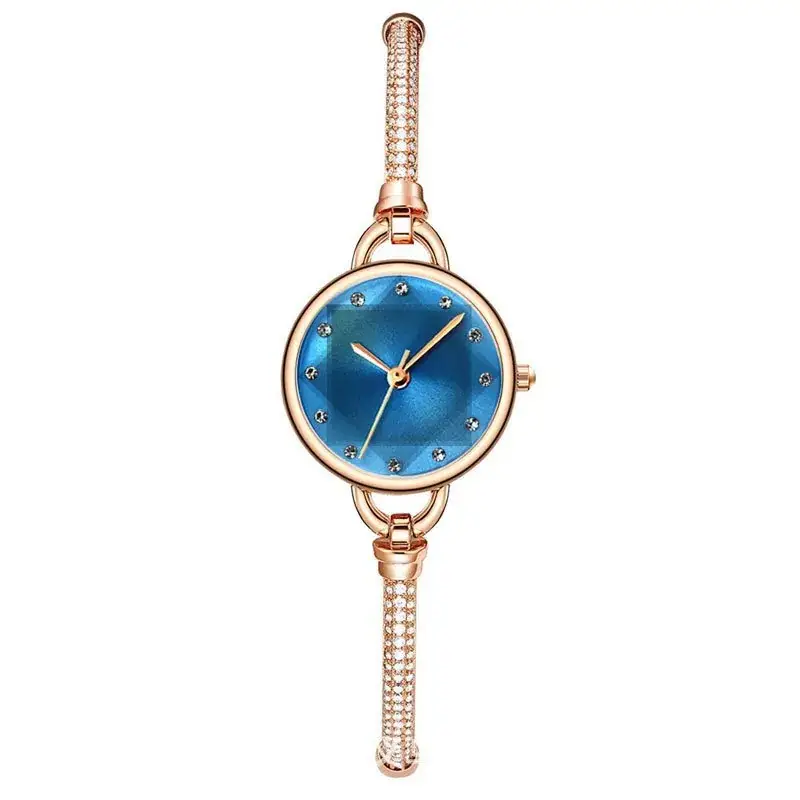 Women's Rose Gold Diamond Bracelet Watch