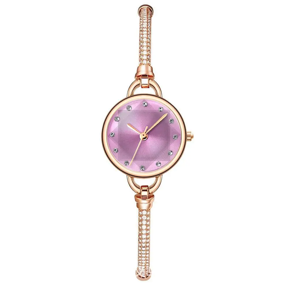 Women's Rose Gold Diamond Bracelet Watch — feature 5
