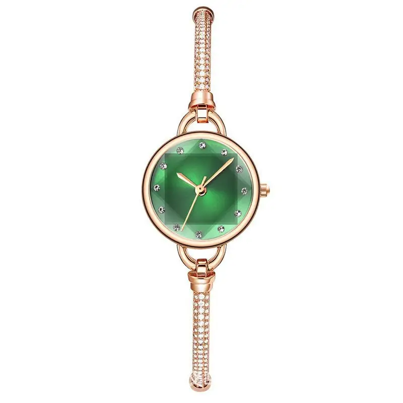 Women's Rose Gold Diamond Bracelet Watch — feature 6