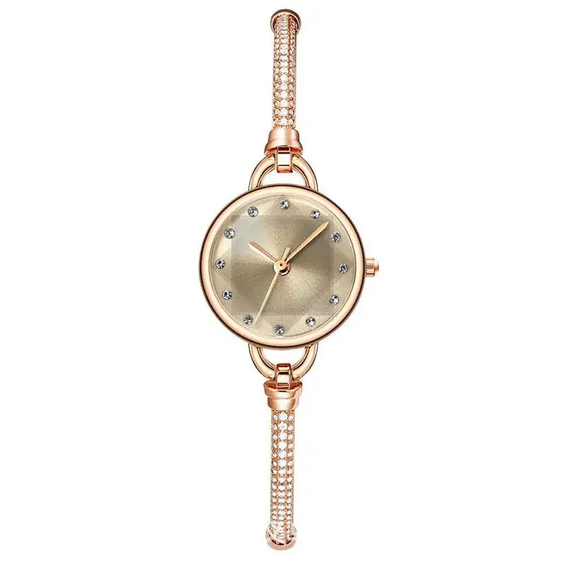 Women's Rose Gold Diamond Bracelet Watch
