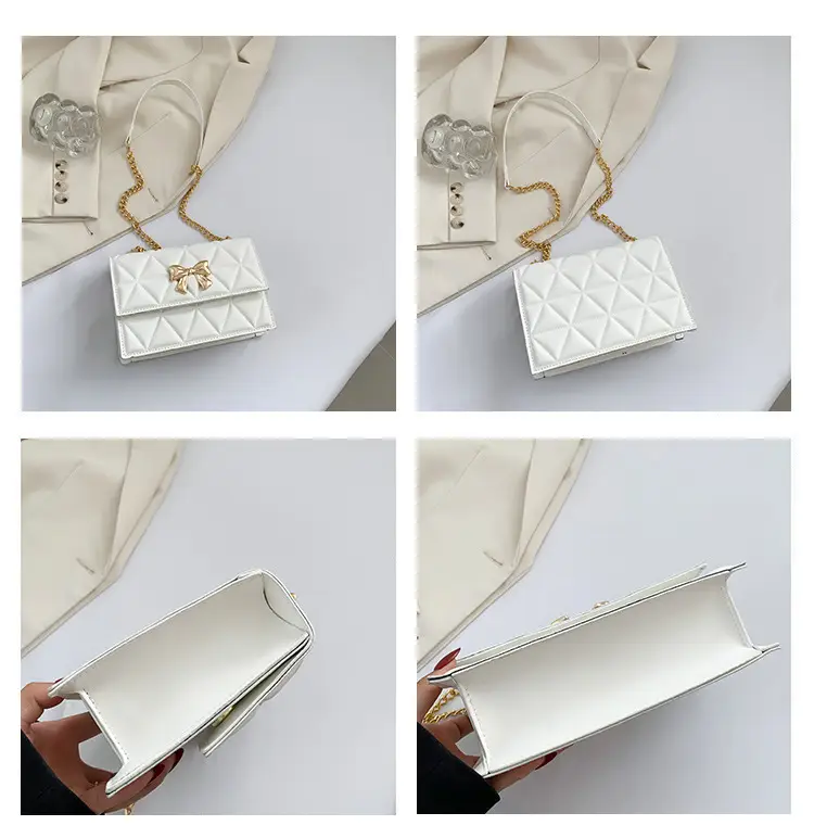Black Diamond Embroidery Chain Shoulder Bag for Women — feature 9