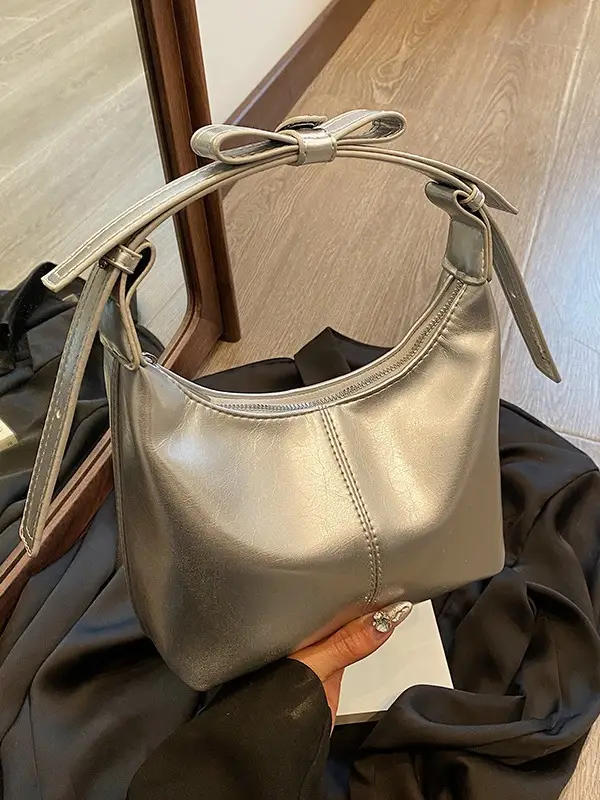 Women Crossbody Bag White Leather 2024 Summer - Image 5