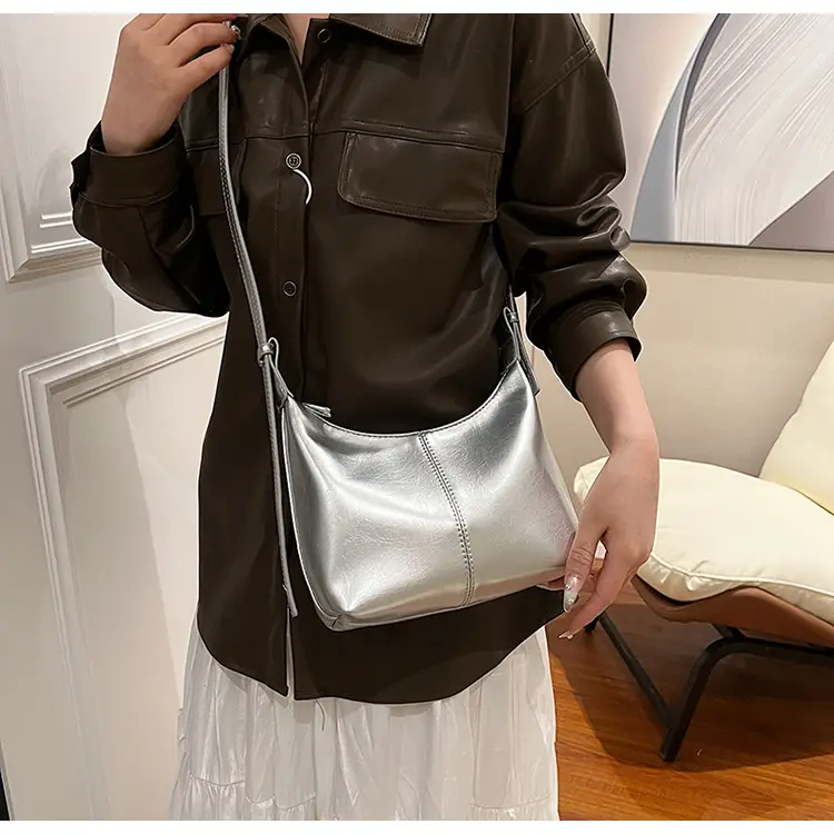 Women Crossbody Bag White Leather 2024 Summer — feature 10