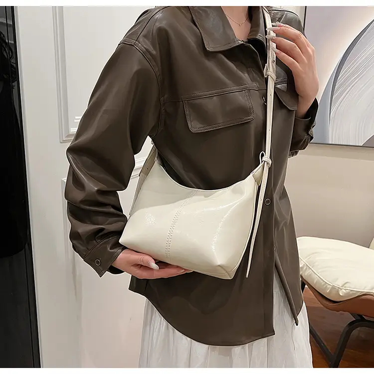 Women Crossbody Bag White Leather 2024 Summer — feature 12