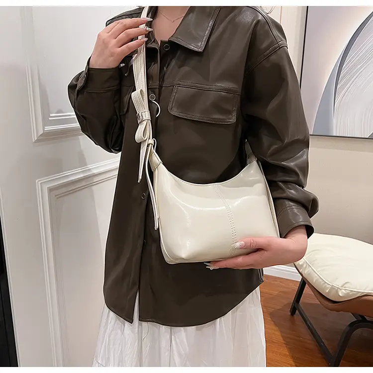 Women Crossbody Bag White Leather 2024 Summer — feature 13