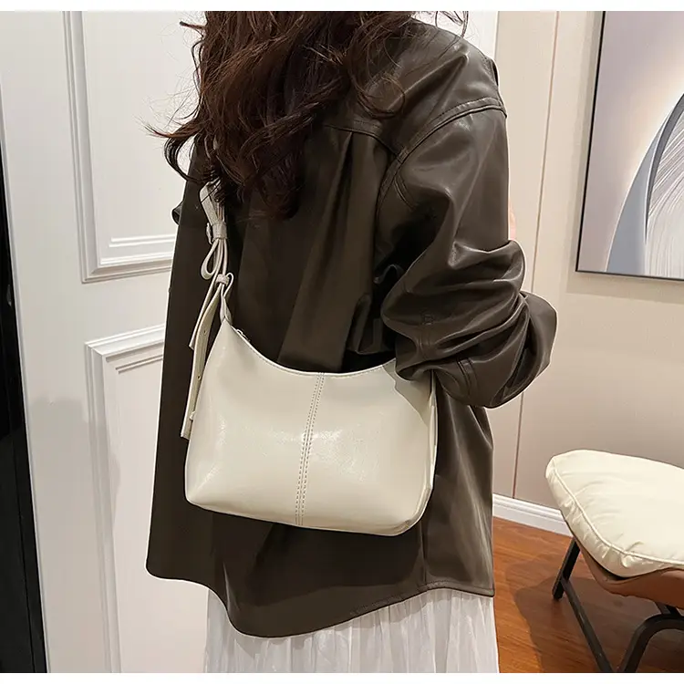Women Crossbody Bag White Leather 2024 Summer — feature 14