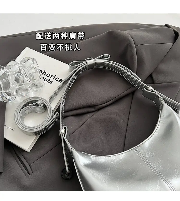 Women Crossbody Bag White Leather 2024 Summer — feature 2