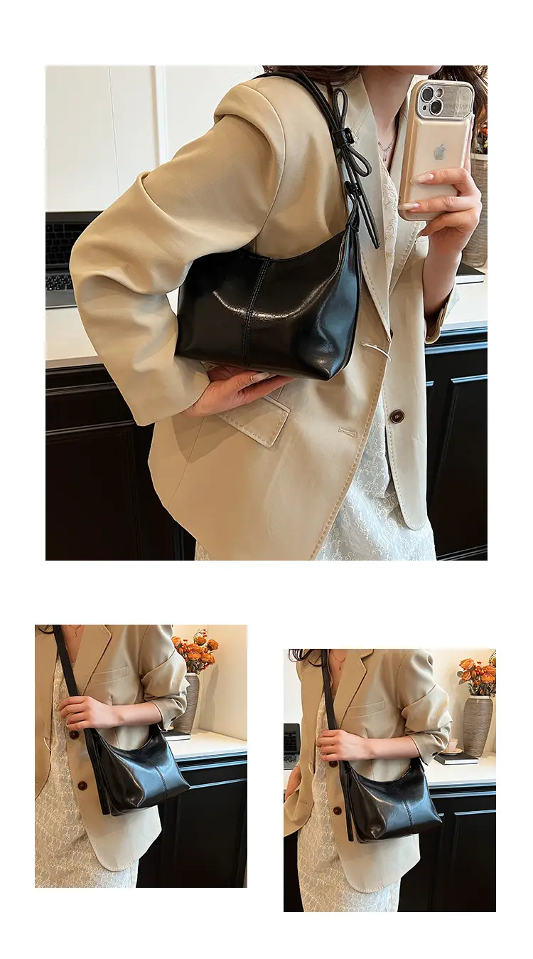 Women Crossbody Bag White Leather 2024 Summer — feature 23