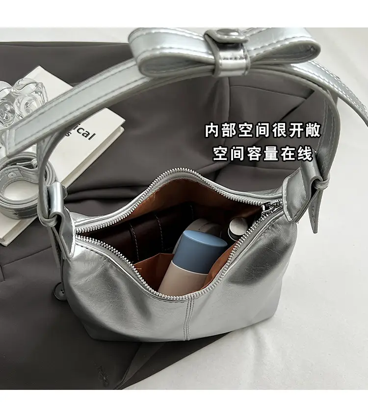 Women Crossbody Bag White Leather 2024 Summer — feature 8