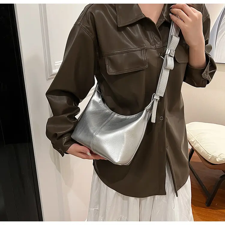 Women Crossbody Bag White Leather 2024 Summer — feature 9