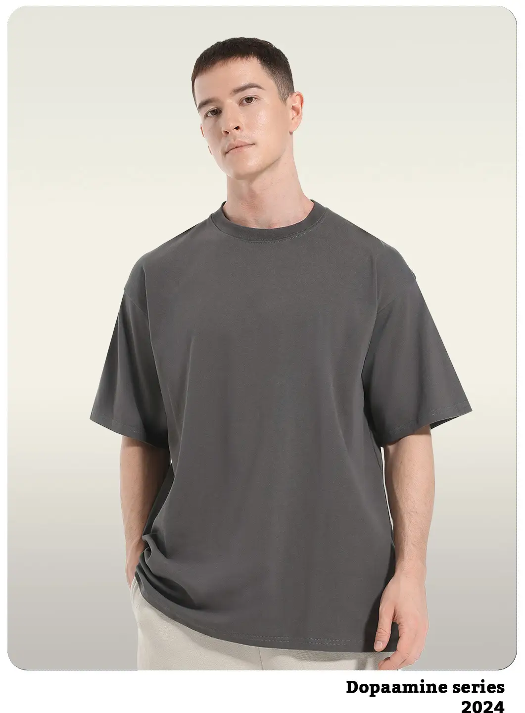 Kite Men Grey Cotton T-Shirt Short Sleeve — feature 17