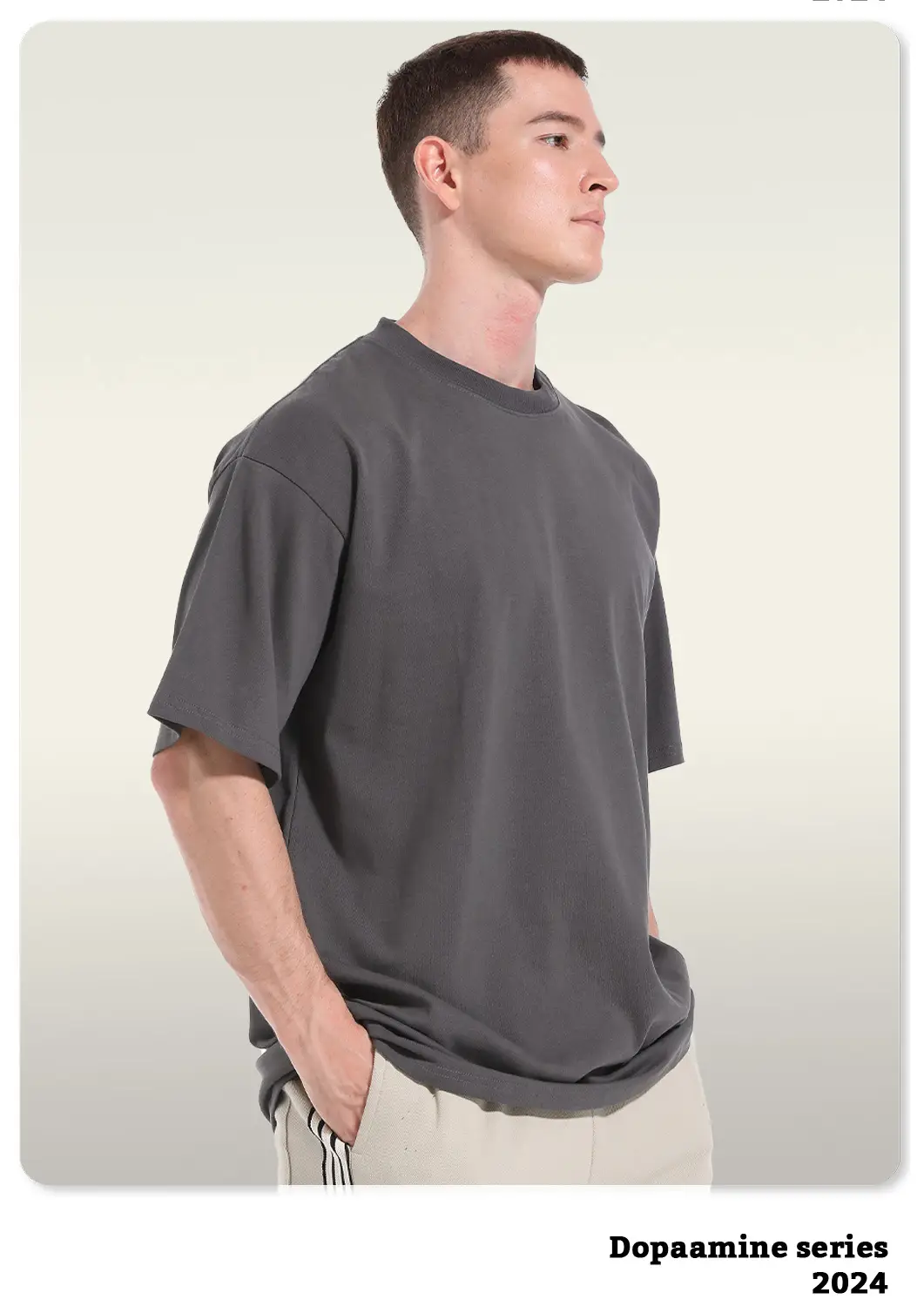 Kite Men Grey Cotton T-Shirt Short Sleeve — feature 18