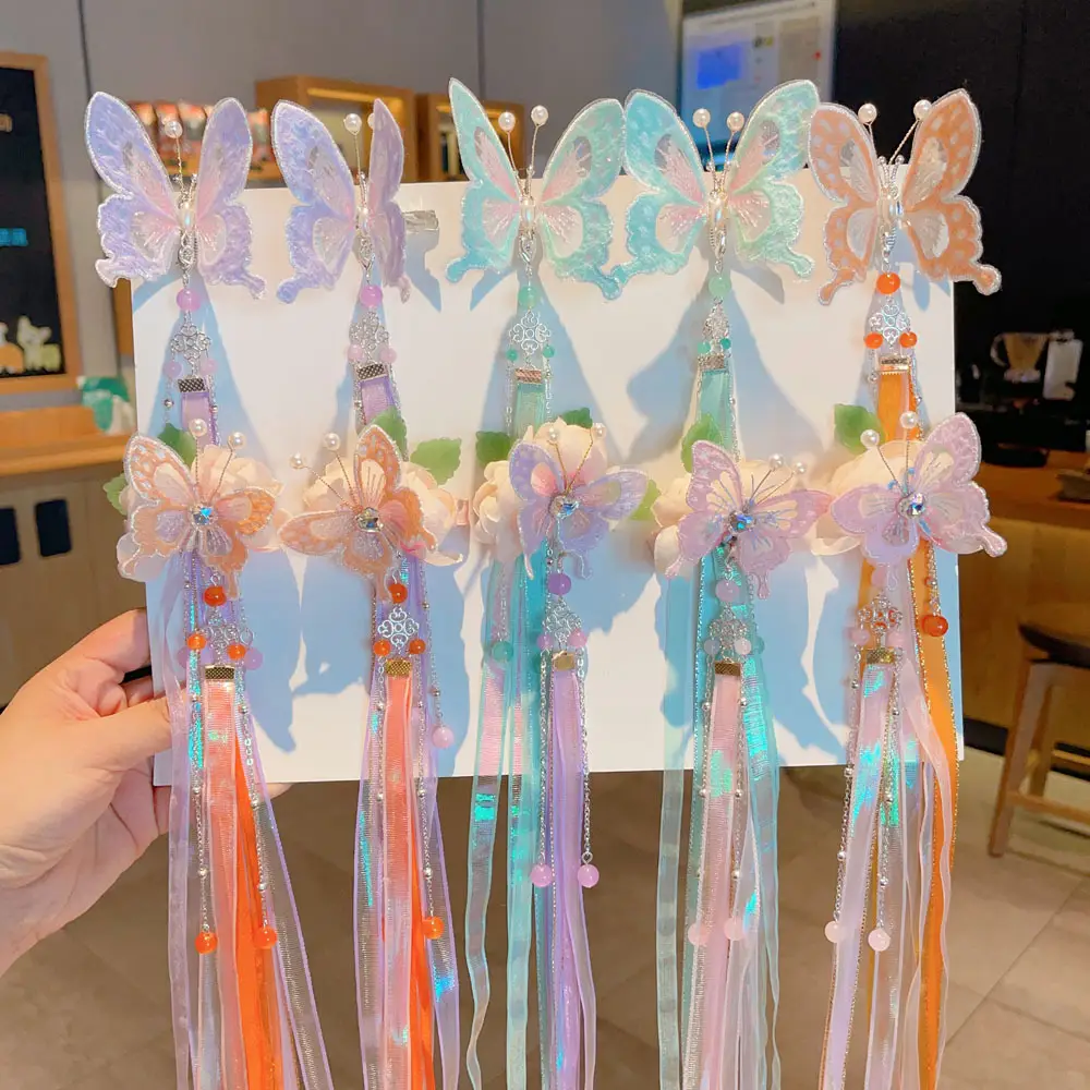 Fairy Hanfu Hairpin with Tassels for Girls