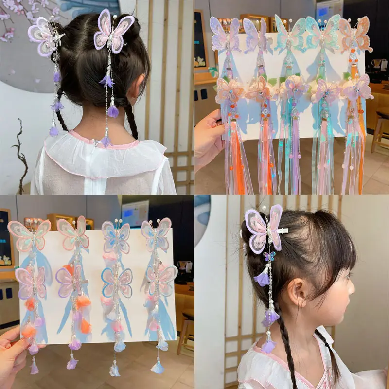 Fairy Hanfu Hairpin with Tassels for Girls