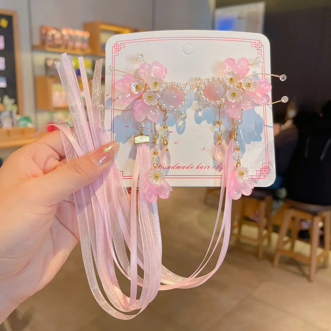 Fairy Hanfu Hairpin with Tassels for Girls