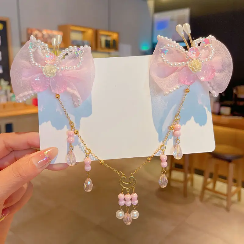 Fairy Hanfu Hairpin with Tassels for Girls