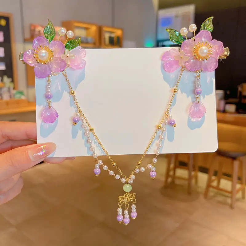 Fairy Hanfu Hairpin with Tassels for Girls