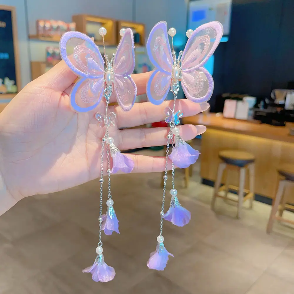 Fairy Hanfu Hairpin with Tassels for Girls