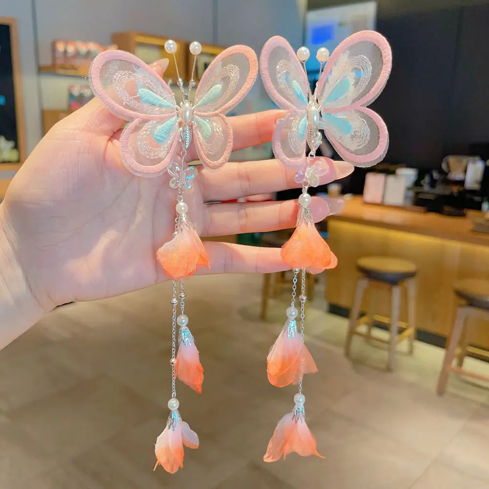 Fairy Hanfu Hairpin with Tassels for Girls