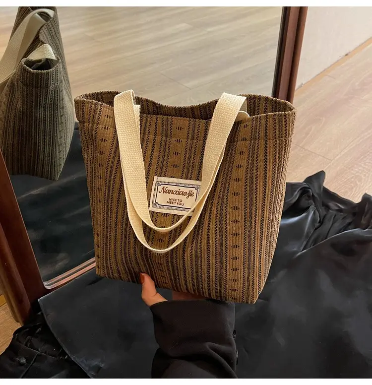 Women's 2024 Textured Shoulder Bag Pink Beige — feature 24