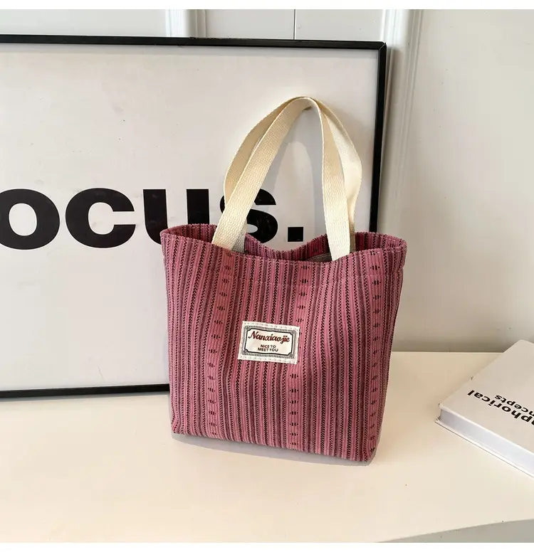 Women's 2024 Textured Shoulder Bag Pink Beige — feature 33