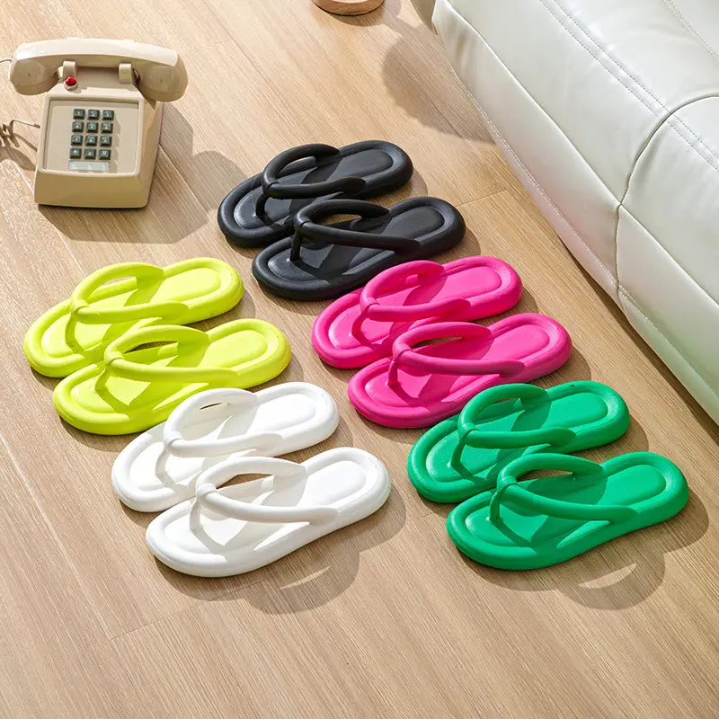 Flip-flops Women's Summer Indoor Home Soft Bottom Non-slip Silent Bathroom Bath Quick-drying Outer-wear Fashion Flip-flops - Image 6