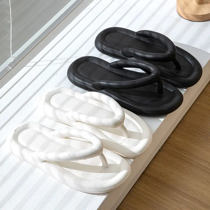 Flip-flops Women's Summer Indoor Home Soft Bottom Non-slip Silent Bathroom Bath Quick-drying Outer-wear Fashion Flip-flops - Image 8