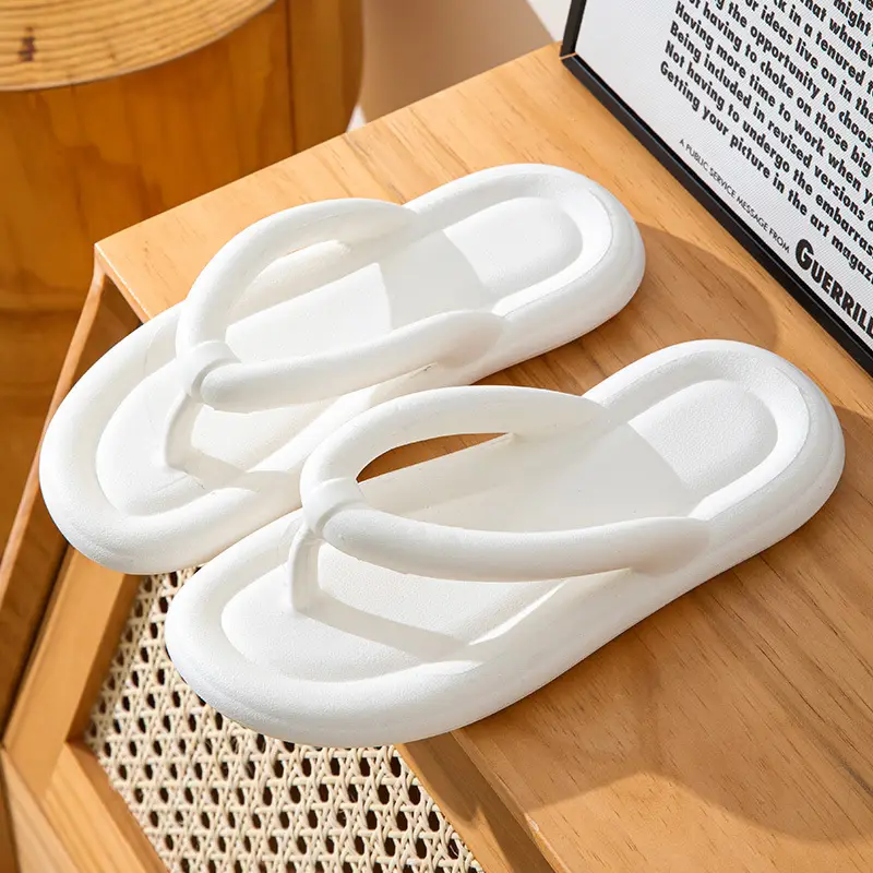 Flip-flops Women's Summer Indoor Home Soft Bottom Non-slip Silent Bathroom Bath Quick-drying Outer-wear Fashion Flip-flops - Image 3