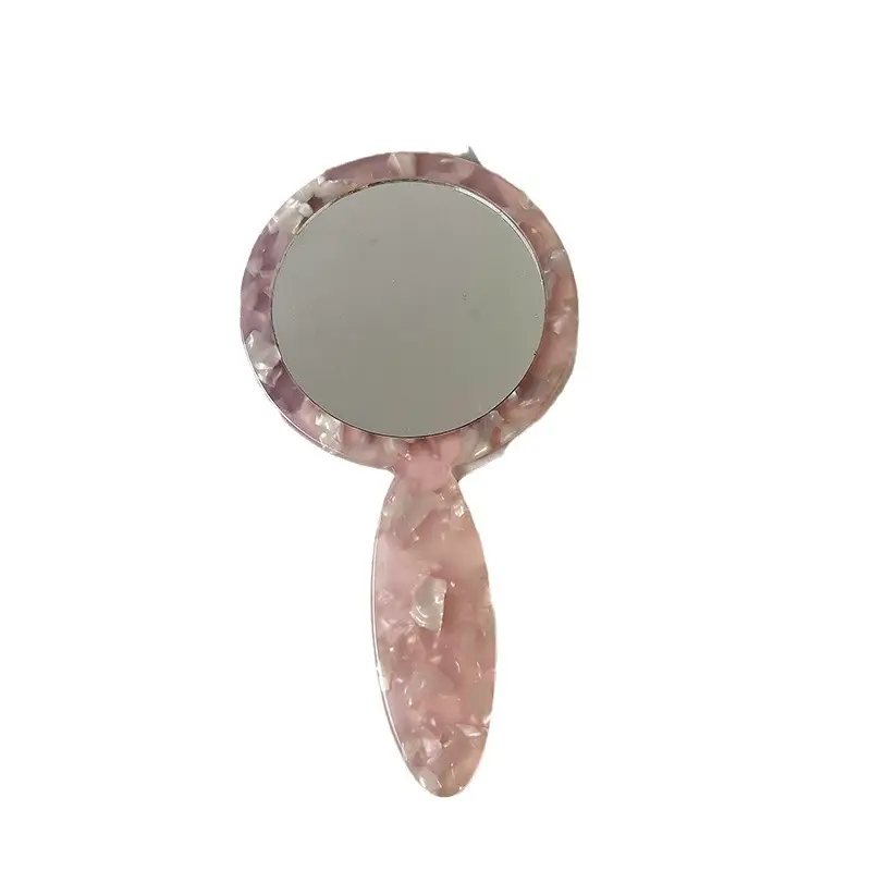 Portable Korean Handle Makeup Mirror for Daily Use - Image 12