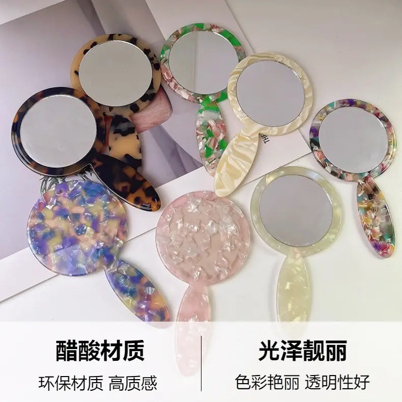 Portable Korean Handle Makeup Mirror for Daily Use — feature 4