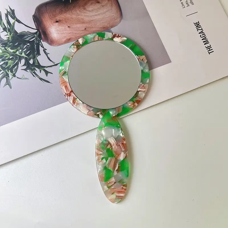 Portable Korean Handle Makeup Mirror for Daily Use — feature 8