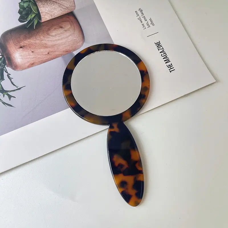 Portable Korean Handle Makeup Mirror for Daily Use - Image 7