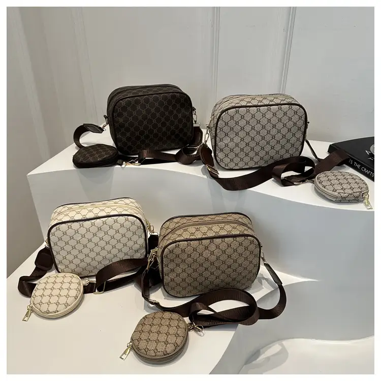 Women's 2-Piece GG Pattern Shoulder Crossbody Bag - Image 6