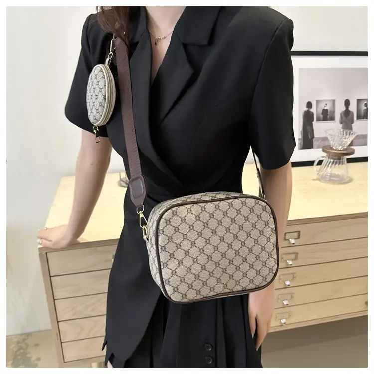Women's 2-Piece GG Pattern Shoulder Crossbody Bag — feature 14