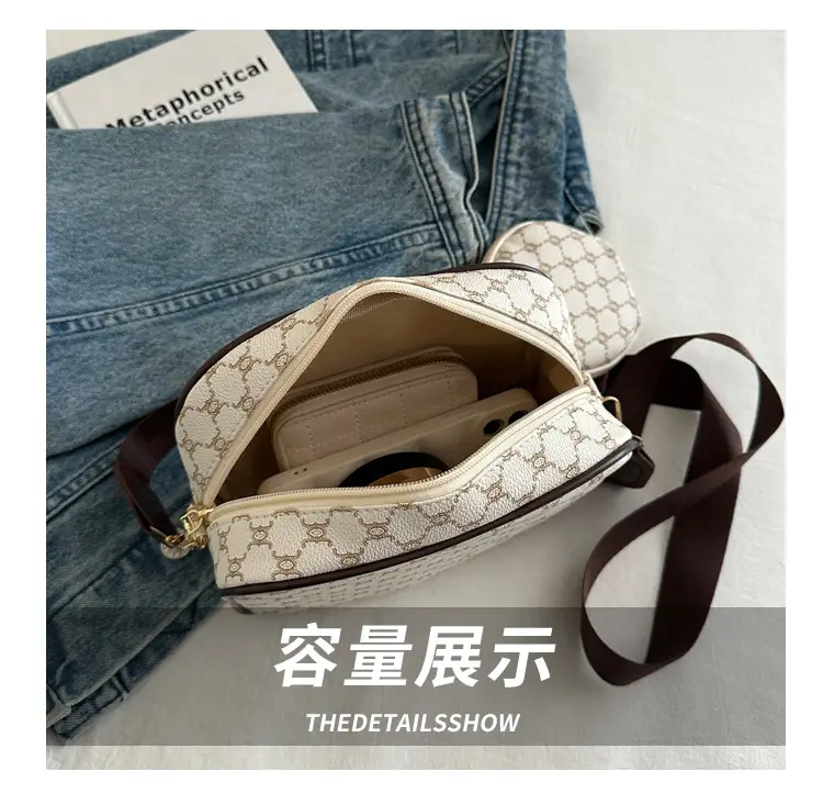 Women's 2-Piece GG Pattern Shoulder Crossbody Bag — feature 8