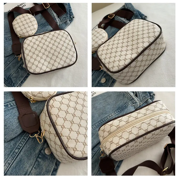 Women's 2-Piece GG Pattern Shoulder Crossbody Bag — feature 9