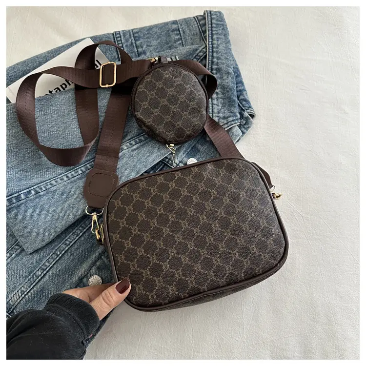 Women's 2-Piece GG Pattern Shoulder Crossbody Bag - Image 3