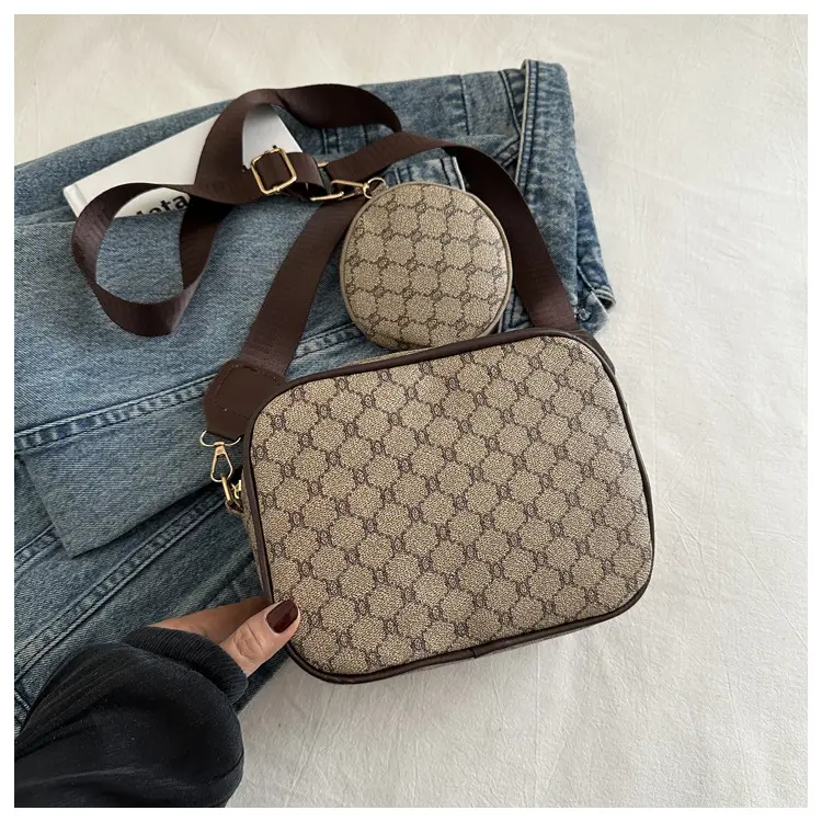 Women's 2-Piece GG Pattern Shoulder Crossbody Bag - Image 4