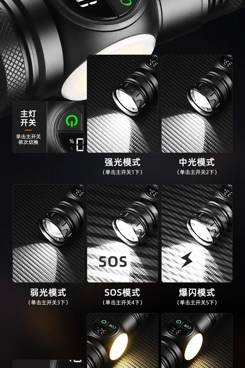 Cross-border Laser Flashlight 30W ROHS OEM/ODM β feature 8