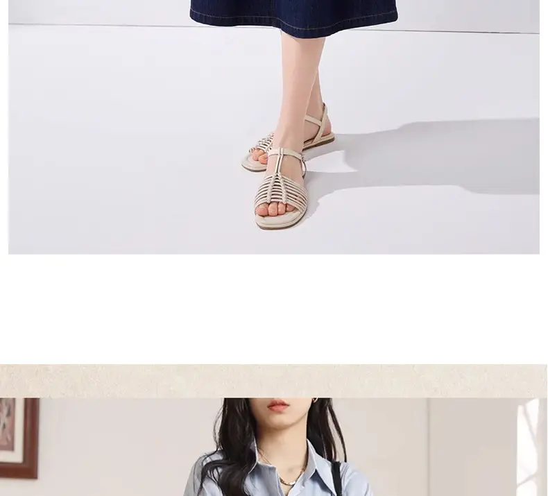 Women Genuine Leather Belt 20cm Gold Buckle — feature 7